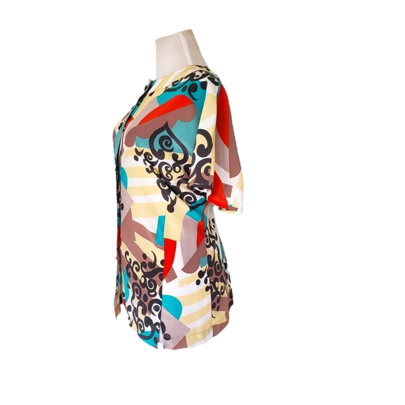Vintage Abstract Colorful Top - Picture 5 of 9